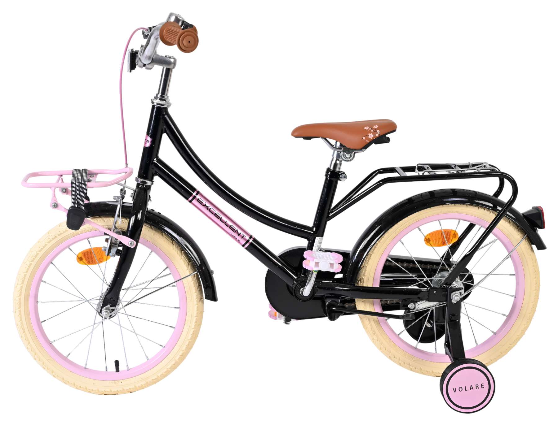 Volare Excellent Kinderfiets - Meisjes - 16 inch - Zwart - Afbeelding 7