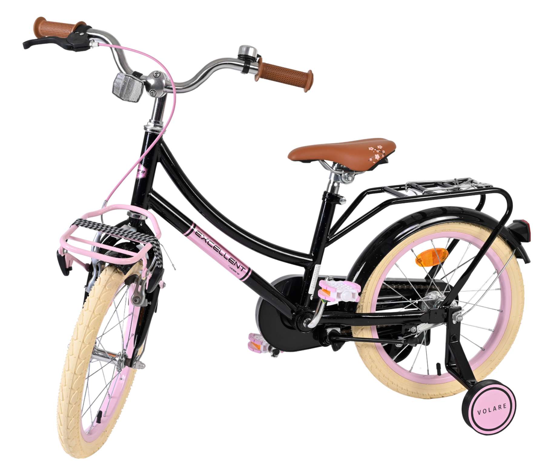 Volare Excellent Kinderfiets - Meisjes - 16 inch - Zwart - Afbeelding 8