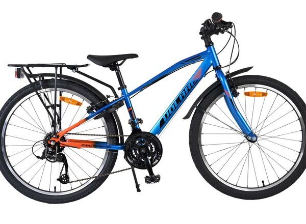 Volare Explorer Kinderfiets - Jongens - 24 inch - Blauw - 18 versnellingen - Twee handremmen
