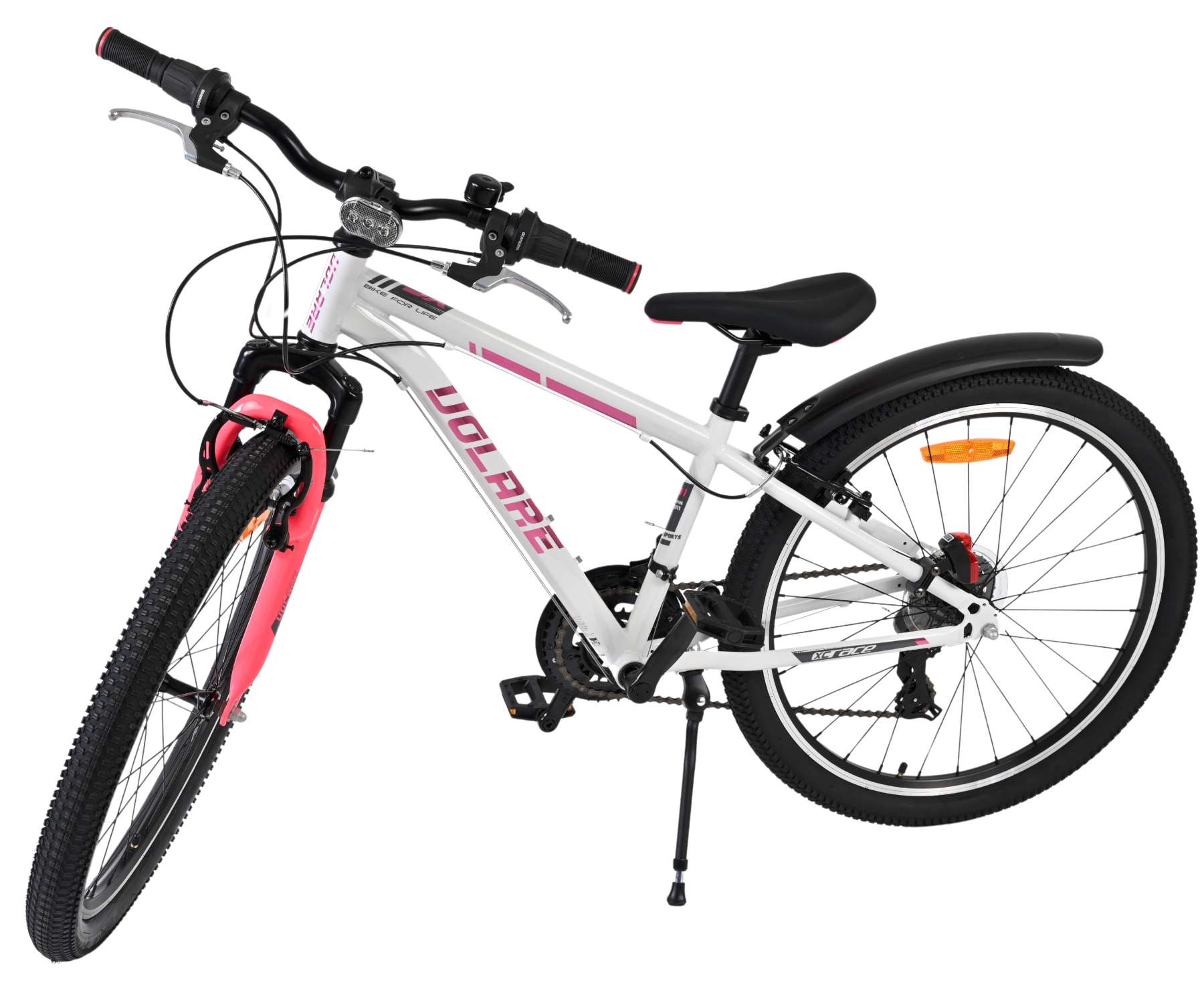Volare XC Race Kinderfiets - 24 inch - Wit Roze - 21 versnellingen - Afbeelding 10