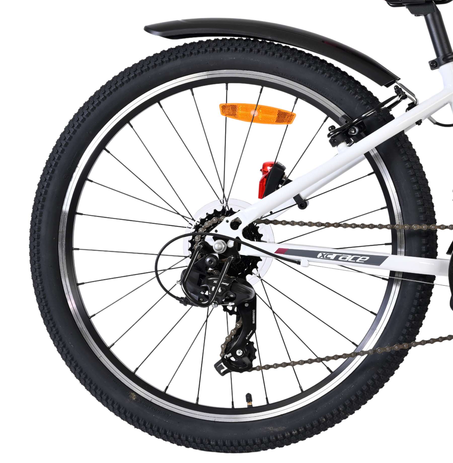 Volare XC Race Kinderfiets - 24 inch - Wit Roze - 21 versnellingen - Afbeelding 2