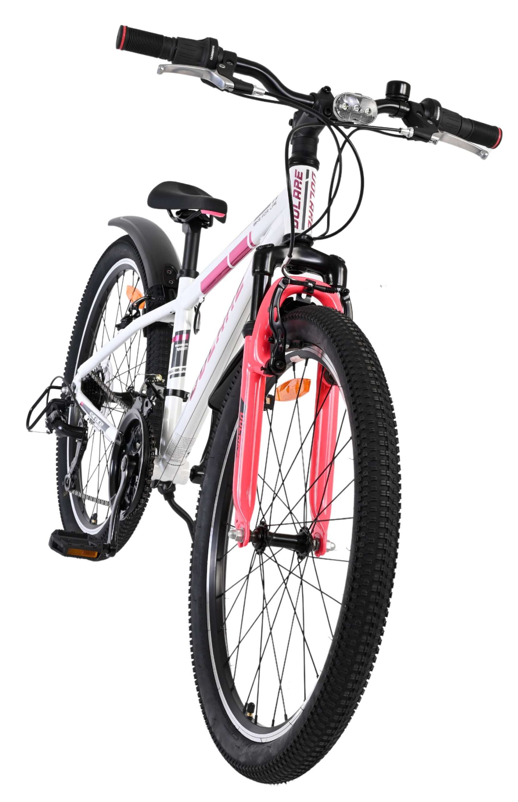 Volare XC Race Kinderfiets - 24 inch - Wit Roze - 21 versnellingen - Afbeelding 7