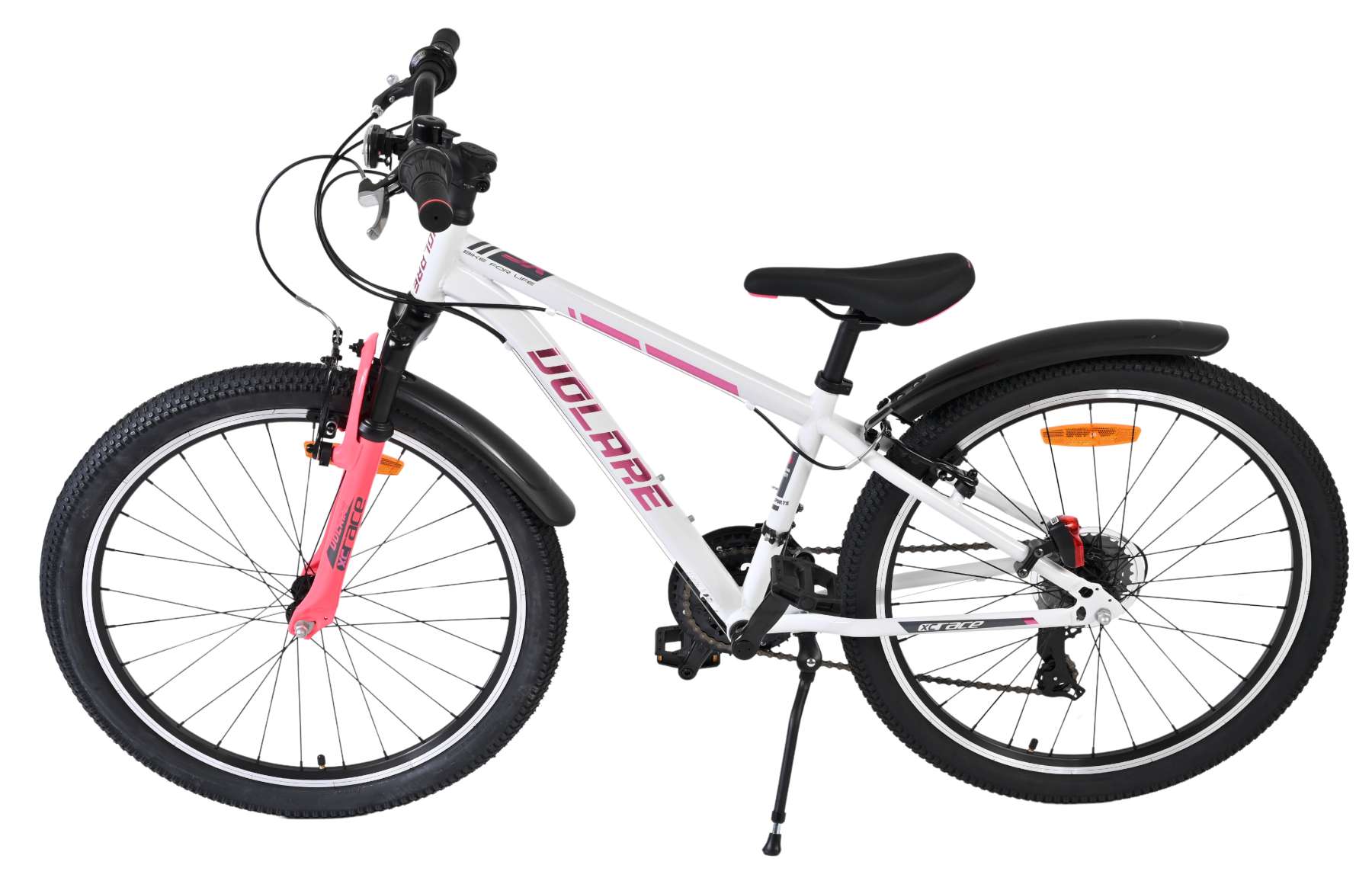 Volare XC Race Kinderfiets - 24 inch - Wit Roze - 21 versnellingen - Afbeelding 9