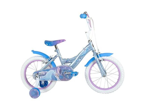 Disney Frozen 2 Kinderfiets - Meisjes - 16 inch - Blauw Paars - Twee handremmen