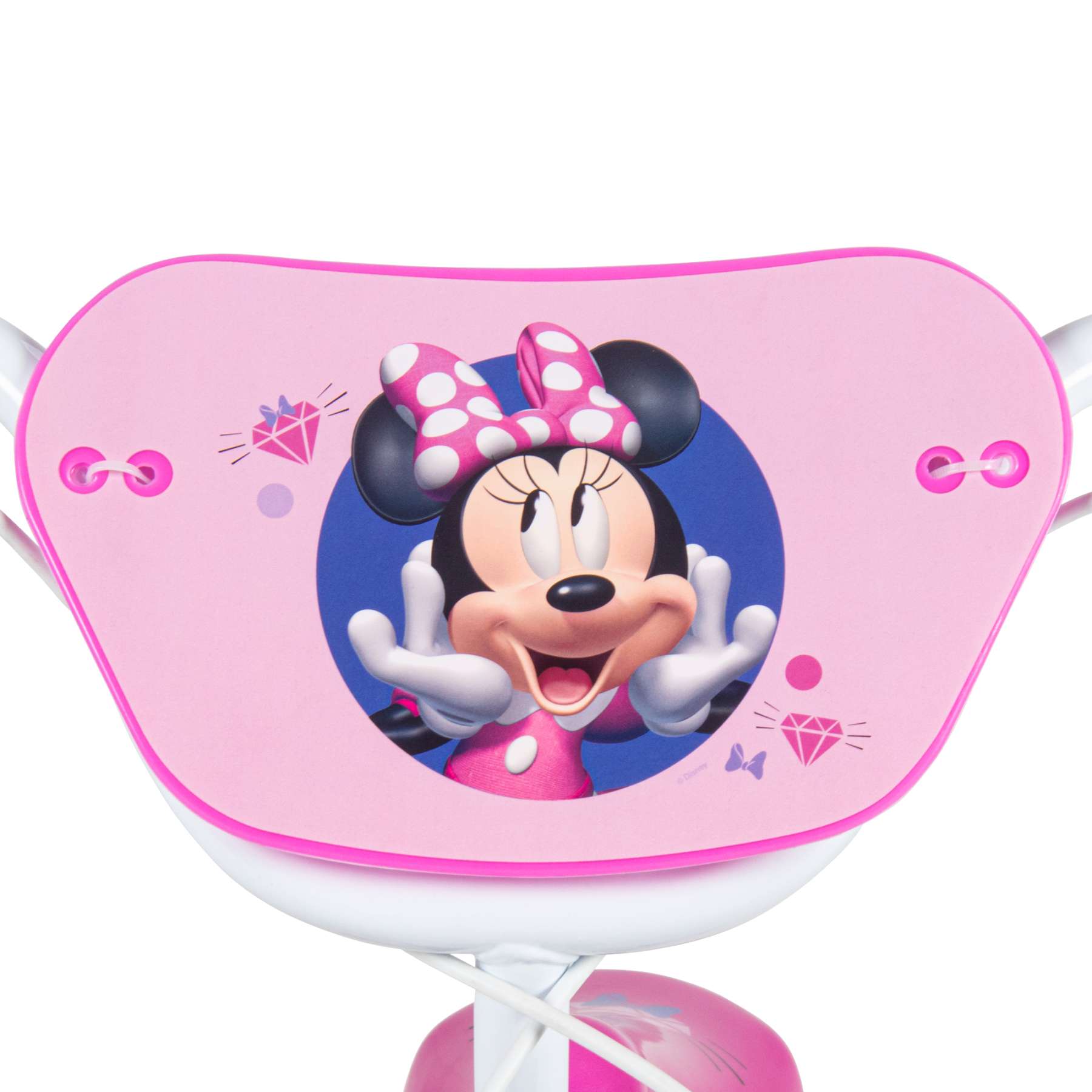 Disney Minnie Kinderfiets - Meisjes - 16 inch - Wit Roze - Twee handremmen - Afbeelding 10