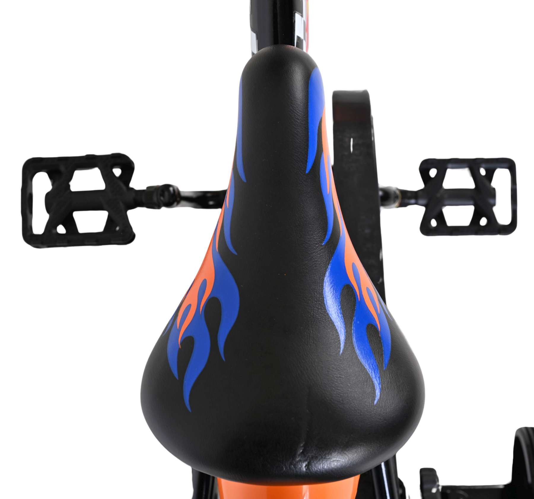 Hot Wheels Kinderfiets - Jongens - 14 inch - Zwart Oranje Blauw - Afbeelding 6