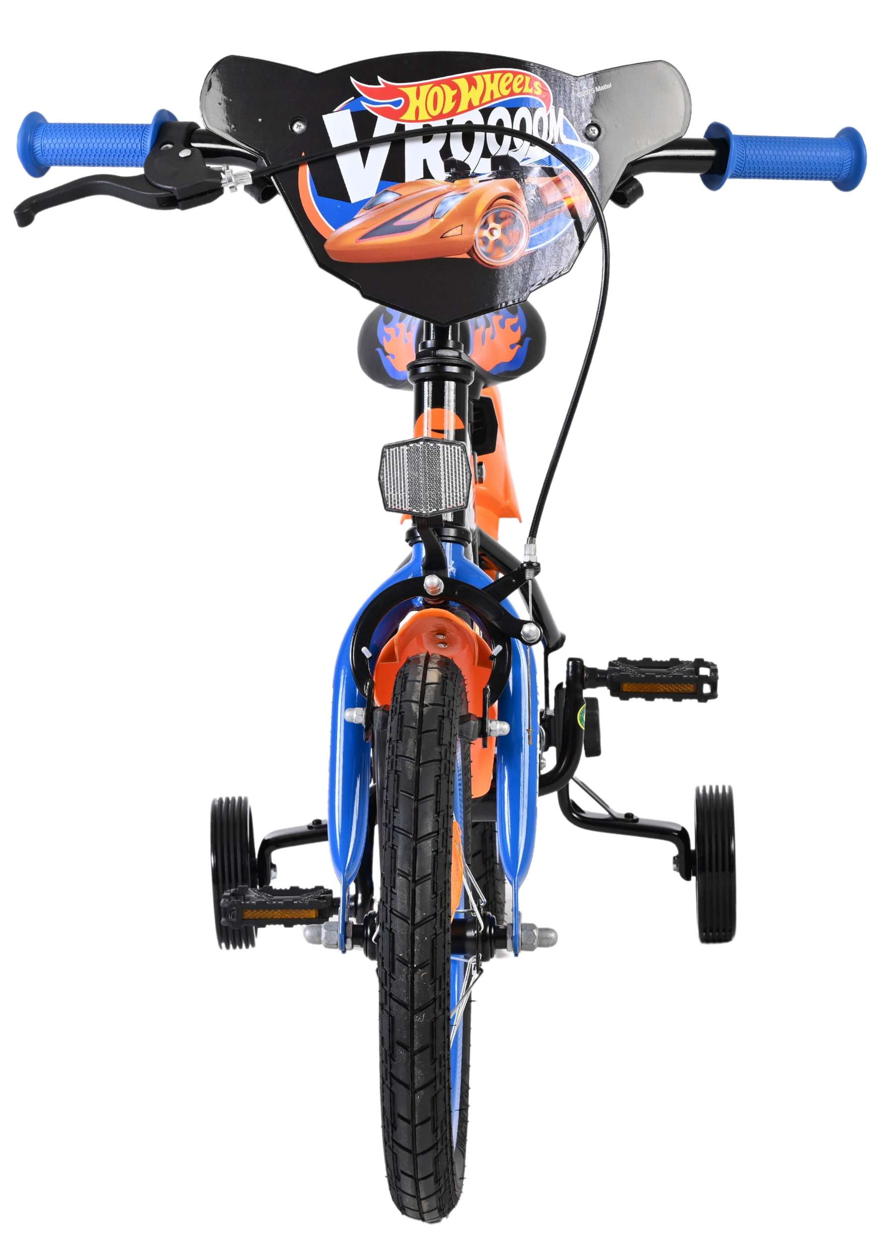 Hot Wheels Kinderfiets - Jongens - 14 inch - Zwart Oranje Blauw - Afbeelding 8