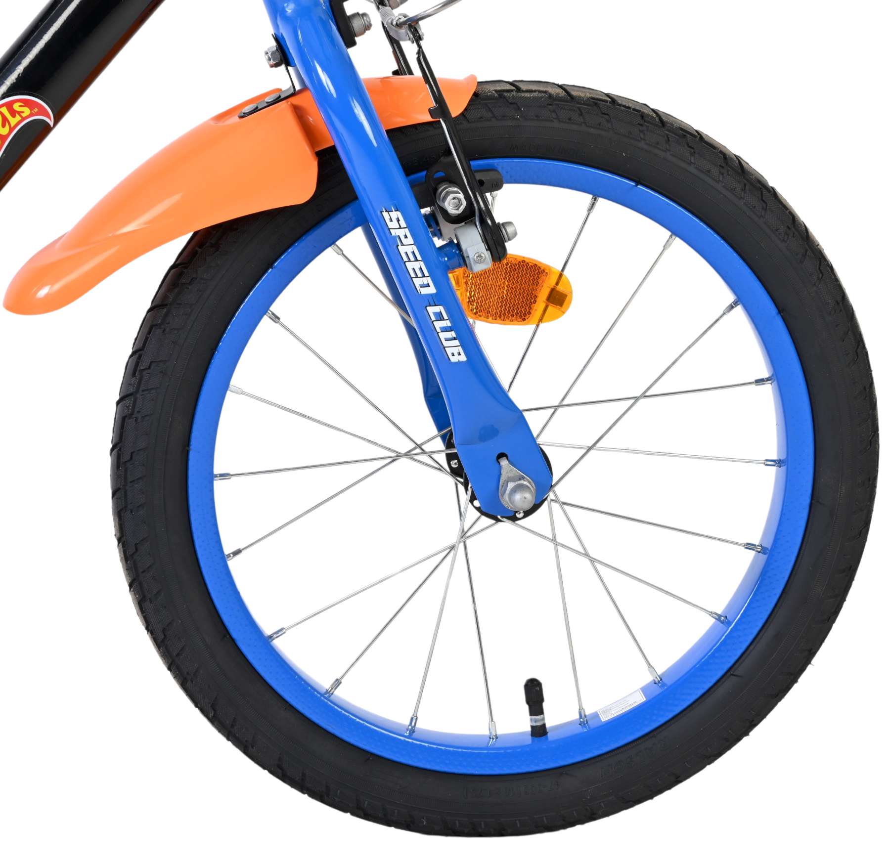 Hot Wheels Kinderfiets - Jongens - 16 inch - Zwart Oranje Blauw - Afbeelding 4
