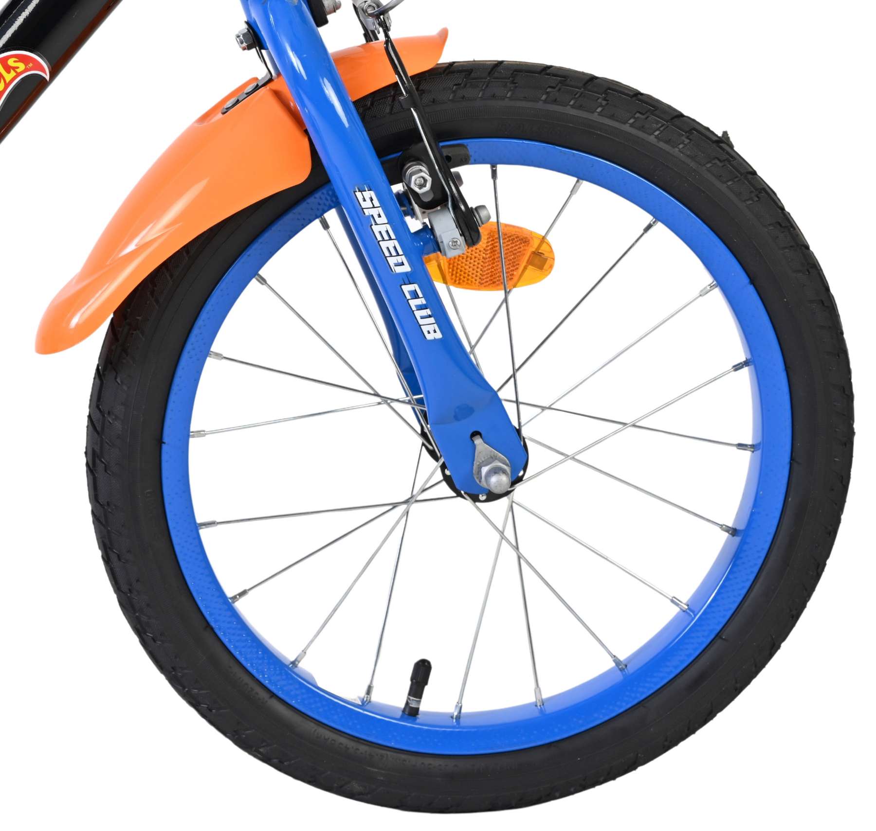 Hot Wheels Kinderfiets - Jongens - 16 inch - Zwart Oranje Blauw - Twee Handremmen - Afbeelding 4