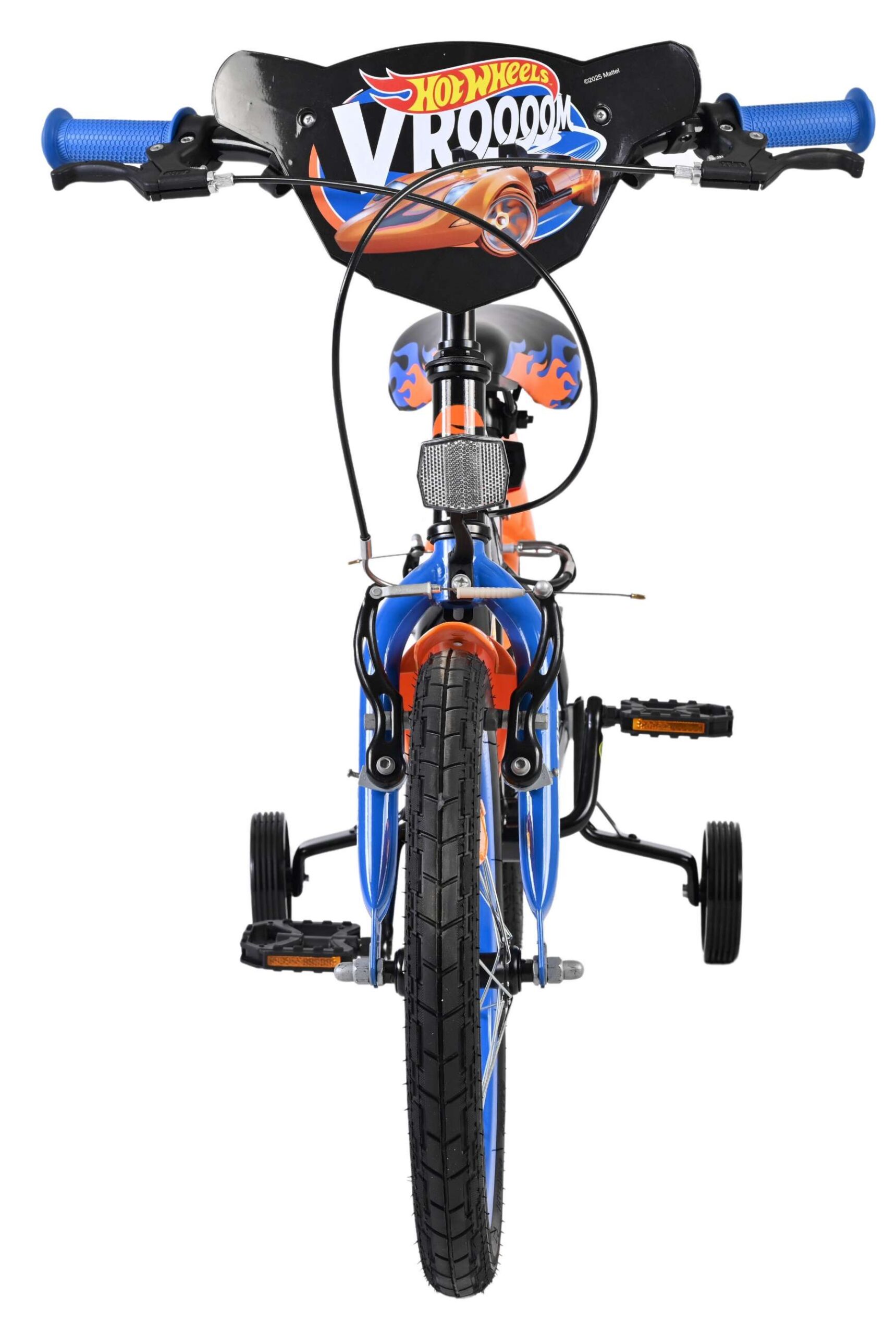 Hot Wheels Kinderfiets - Jongens - 16 inch - Zwart Oranje Blauw - Twee Handremmen - Afbeelding 7