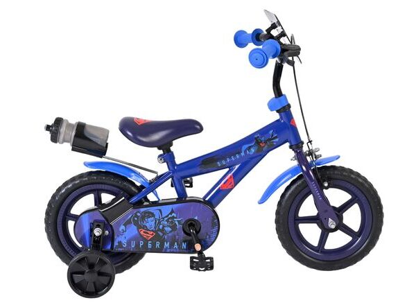 Superman Kinderfiets - Jongens - Mag Wheels - 12 inch - Blauw