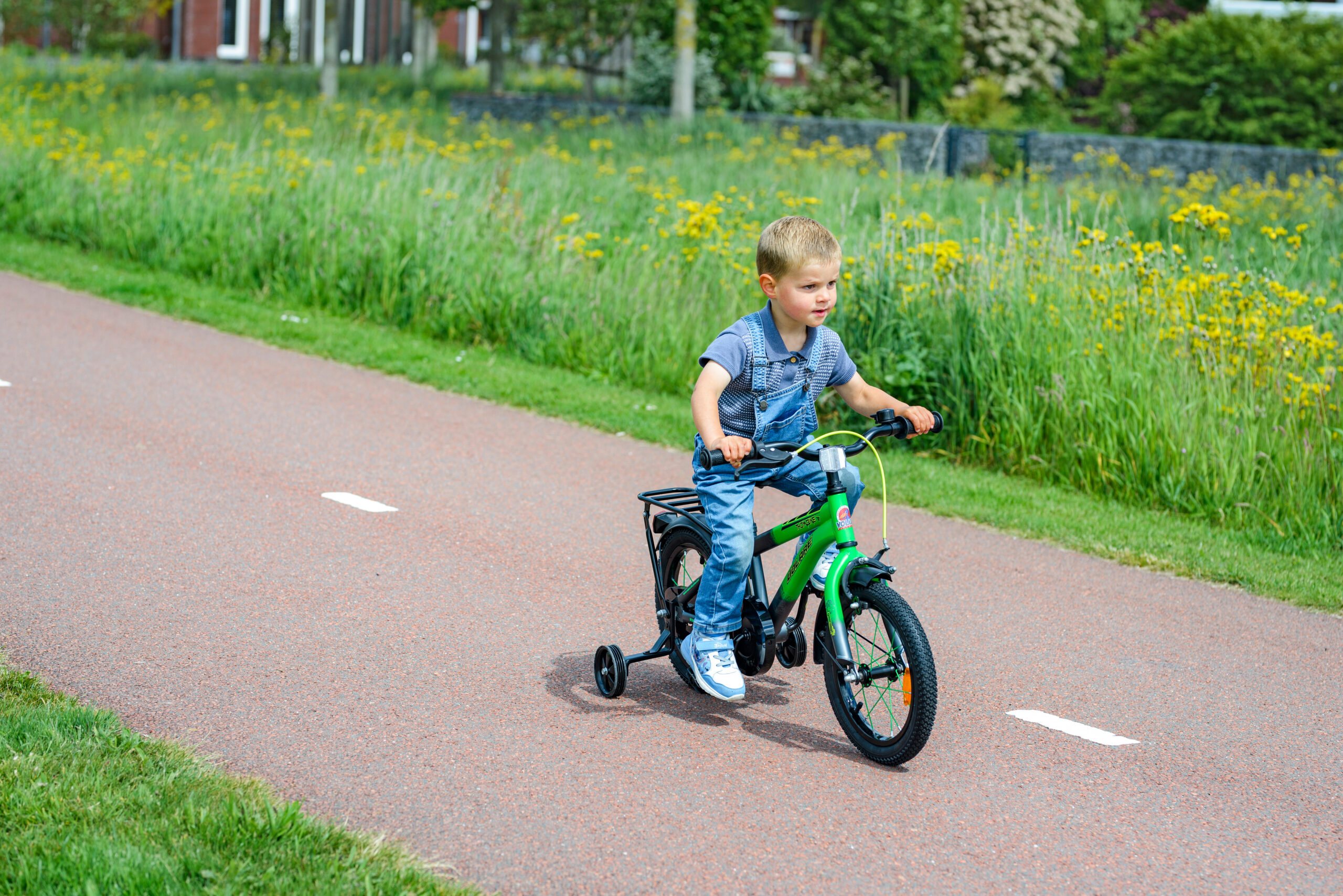 Volare Thombike Kinderfiets - Jongens - 14 inch - Oranje Grijs - Afbeelding 2