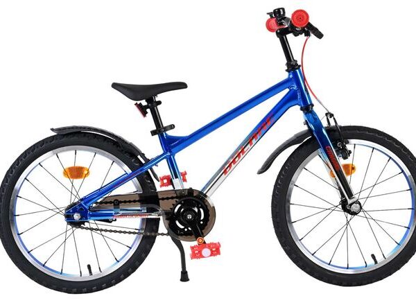 Volare Chrome Kinderfiets - Jongens - 18 inch - Blauw Zilver