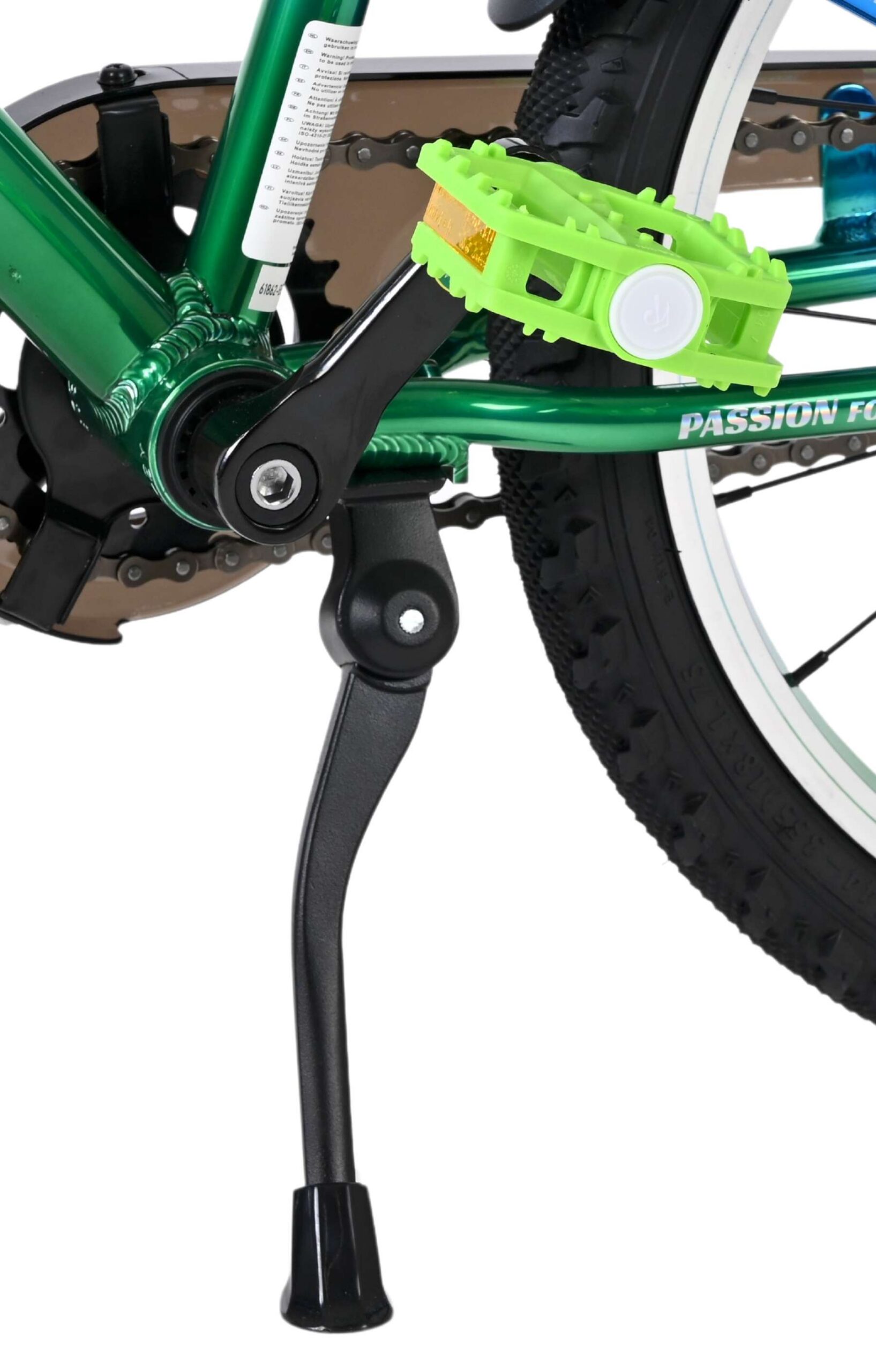 Volare Chrome Kinderfiets - Jongens - 18 inch - Blauw Groen- Twee handremmen - Afbeelding 10
