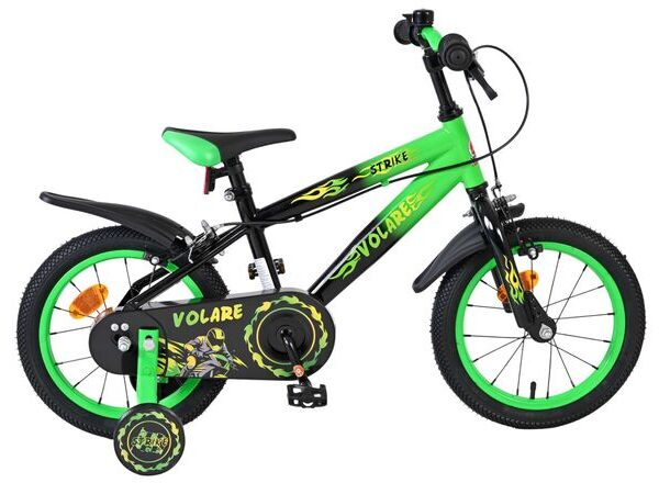 Volare Strike Kinderfiets - Jongens - 14 inch - Groen - Twee handremmen