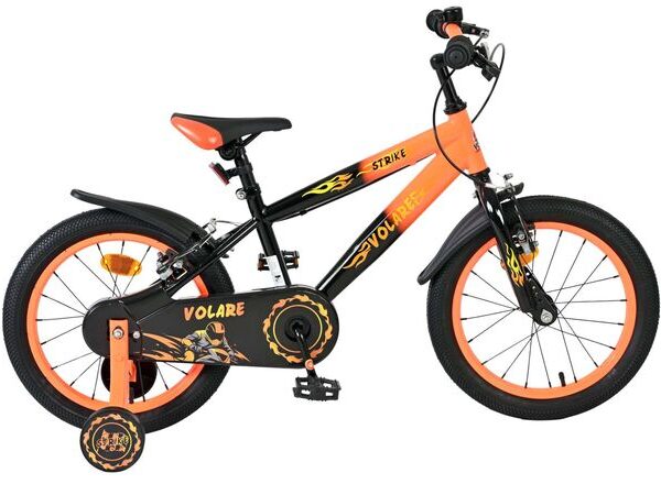 Volare Strike Kinderfiets - Jongens - 16 inch - Oranje - Twee handremmen
