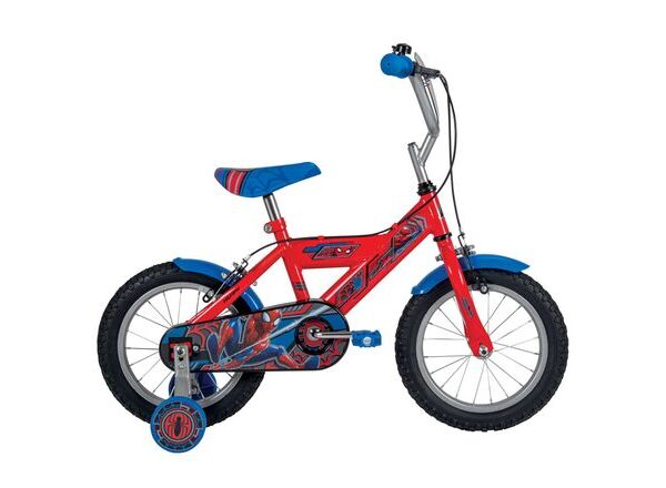Spider-Man Kinderfiets - Jongens - 14 inch - Blauw Rood - Twee handremmen