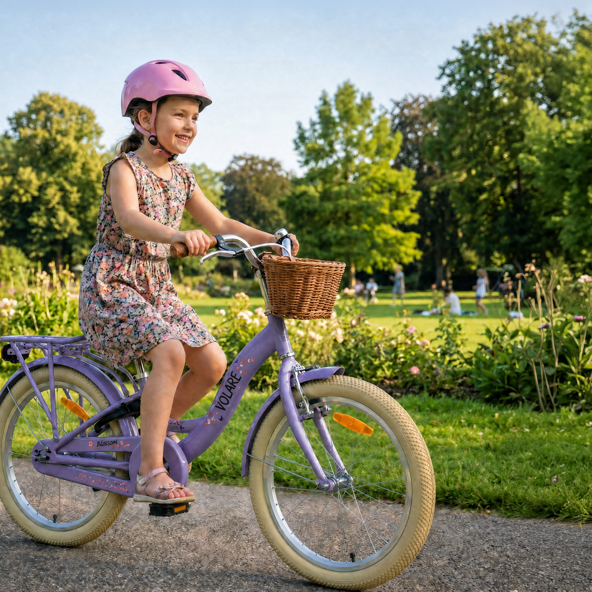 Volare Blossom Kinderfiets - Meisjes - 20 inch - Paars - Shimano Nexus 3 - Afbeelding 2
